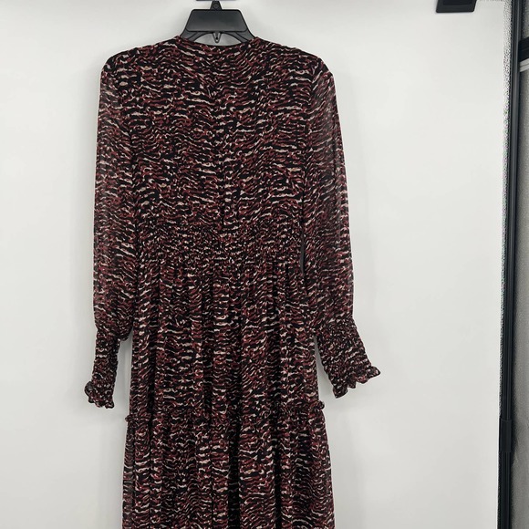 Just Taylor Women's Long Sleeve V-Neck Midi Dress Size 8 - Picture 3 of 9